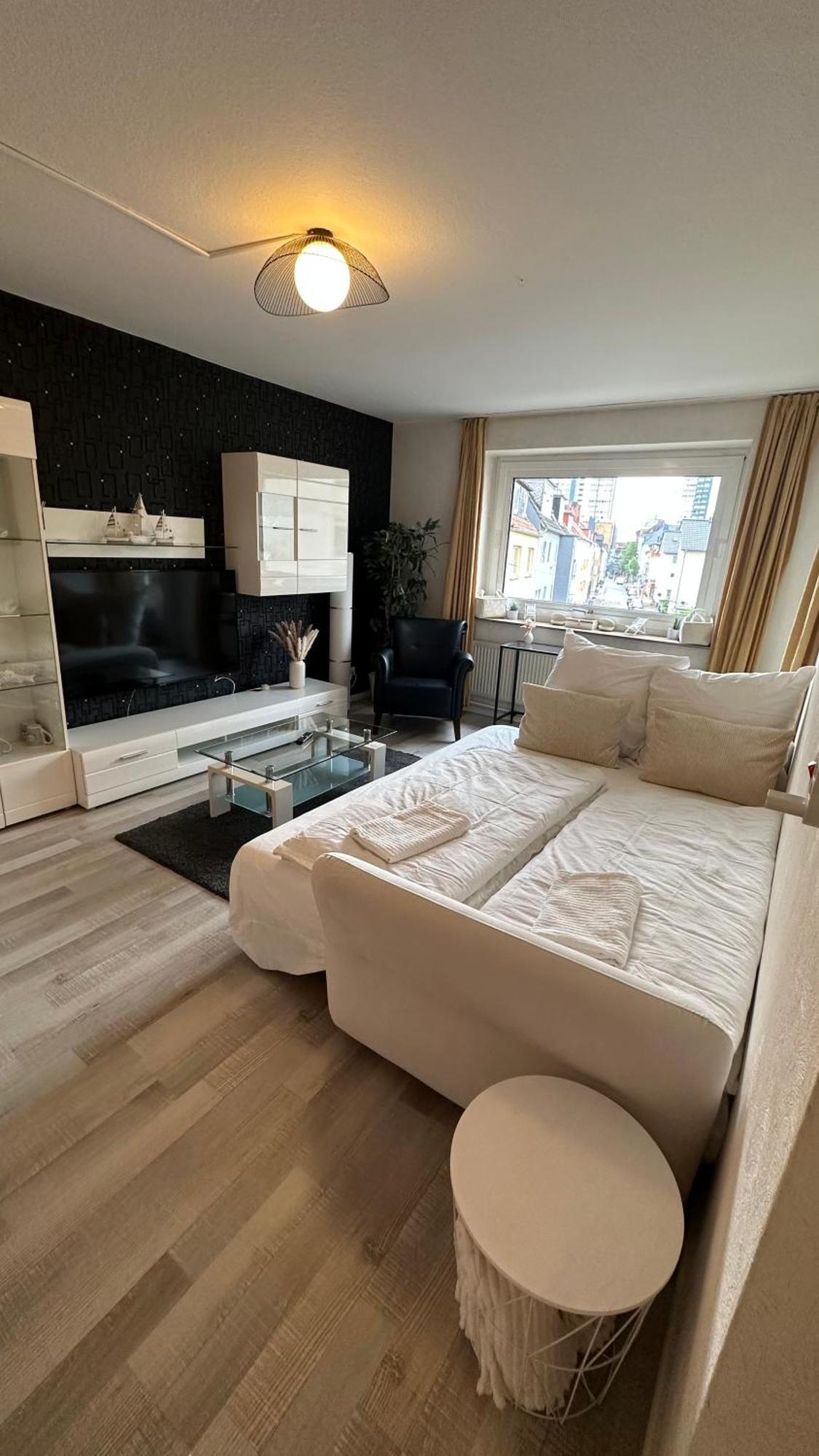 Fewo Am Deich 1 Zentral Mit Stadtblick Und Kontaktloser Check In Bremerhaven Eksteriør bilde